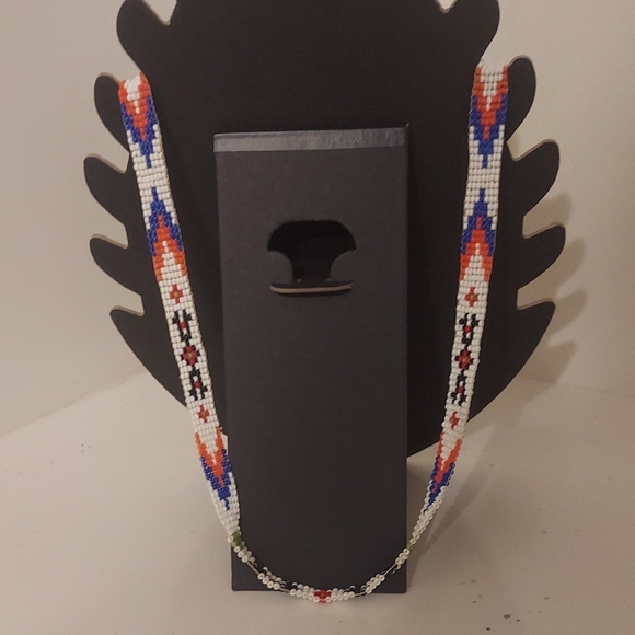 Vintage Thunderbird Beaded Necklace - Picture 2 of 3